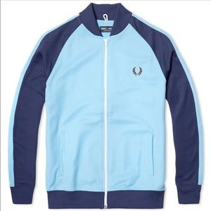 Fred Perry Bomber Track Jacket Blue Size S